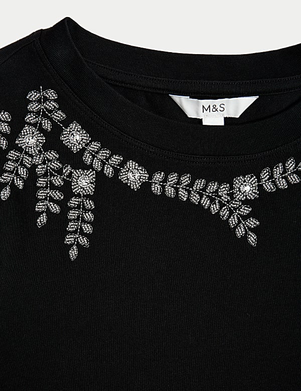 Pure Cotton Embellished Top