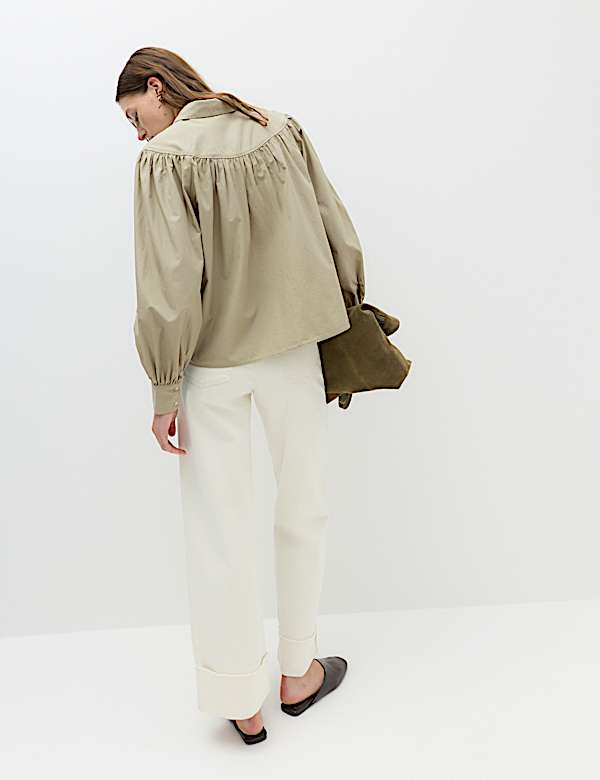 Lyocell Rich Western Style Collared Shirt - AL