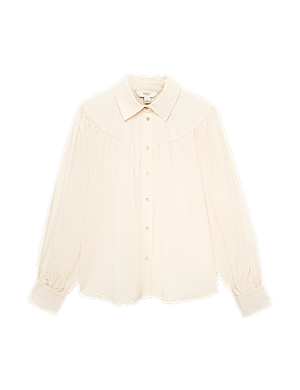 Lyocell Rich Western Style Collared Shirt