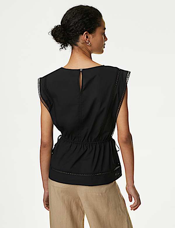 Pure Cotton Tie Waist Vest