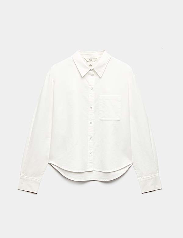Pure Cotton Striped Oxford Shirt - AT