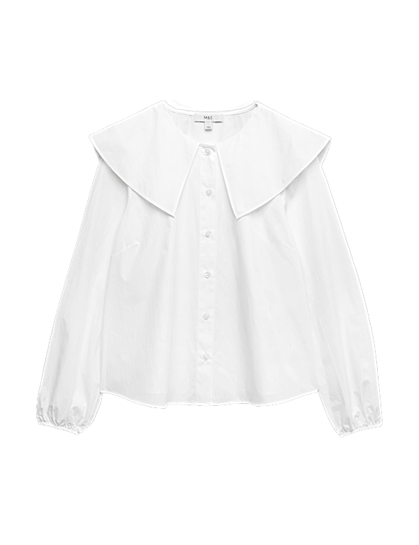 Pure Cotton Collared Blouse