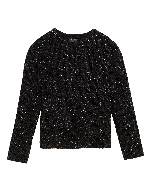 Textured Round Neck Top