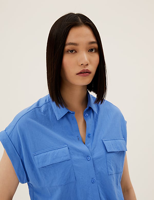 Collared Regular Fit Short Sleeve Shirt