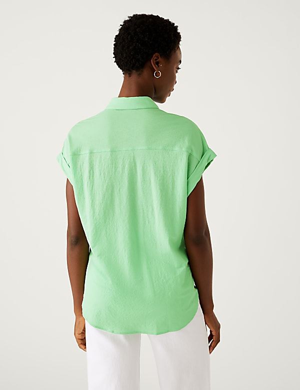 Jersey Collared Shirt