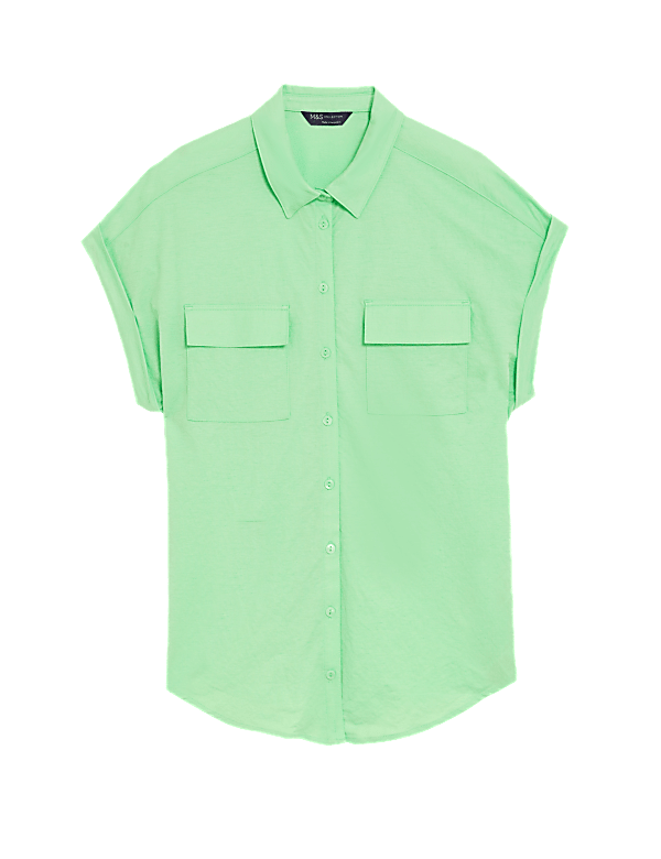 Jersey Collared Shirt
