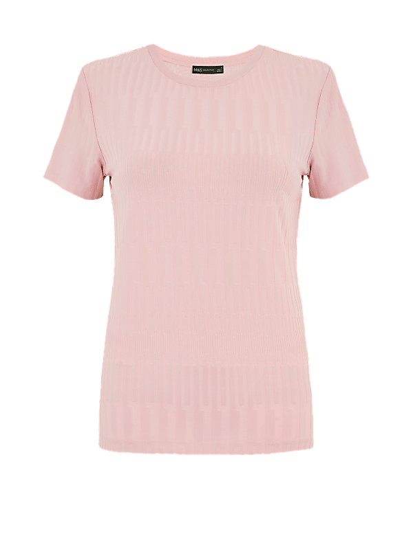 Textured Slim Fit T-Shirt