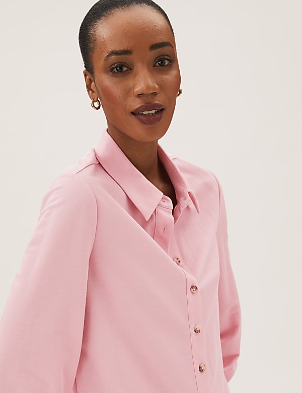 Modal Rich Collared Utility Shirt