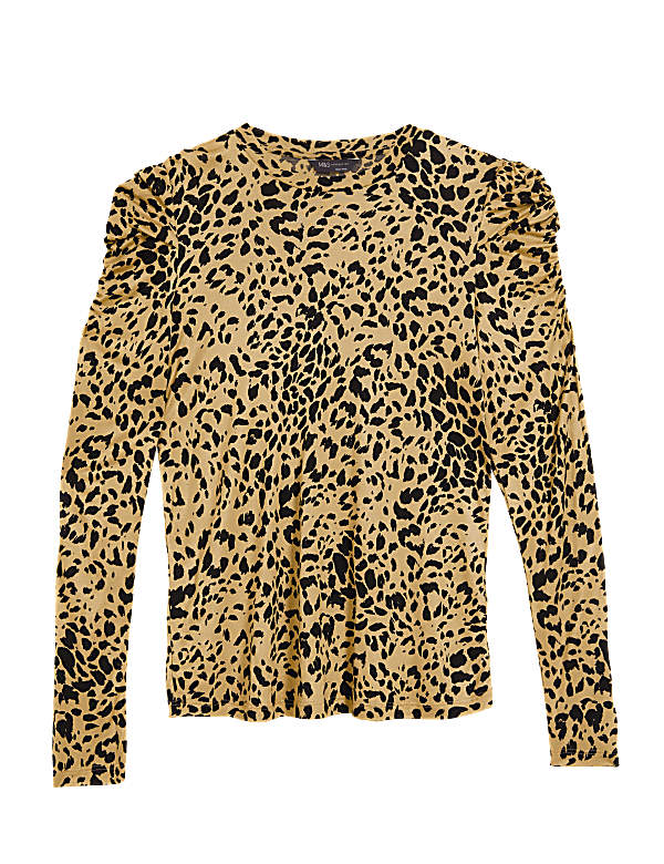 Pure Viscose Printed Round Neck Top