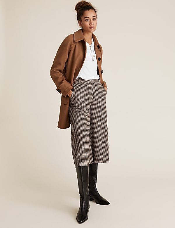 Jersey Tie Neck Relaxed Long Sleeve Top