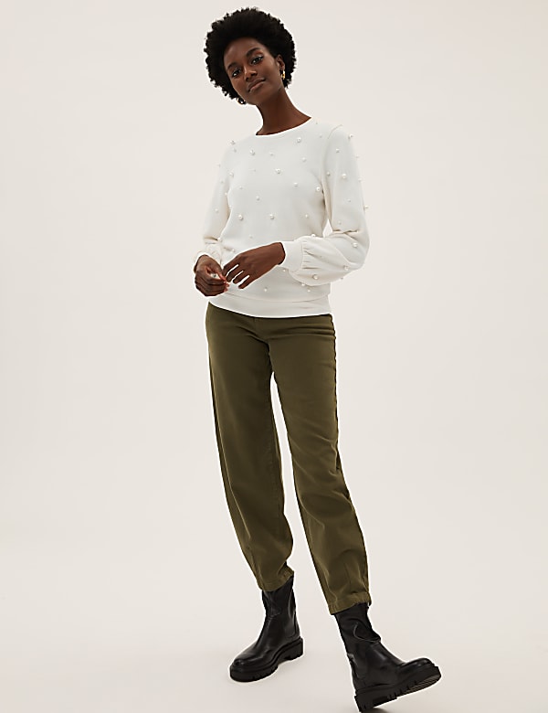 Cotton Rich Pearl Sweatshirt