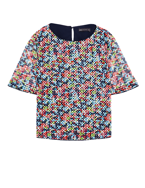 Jersey Sequin T-Shirt