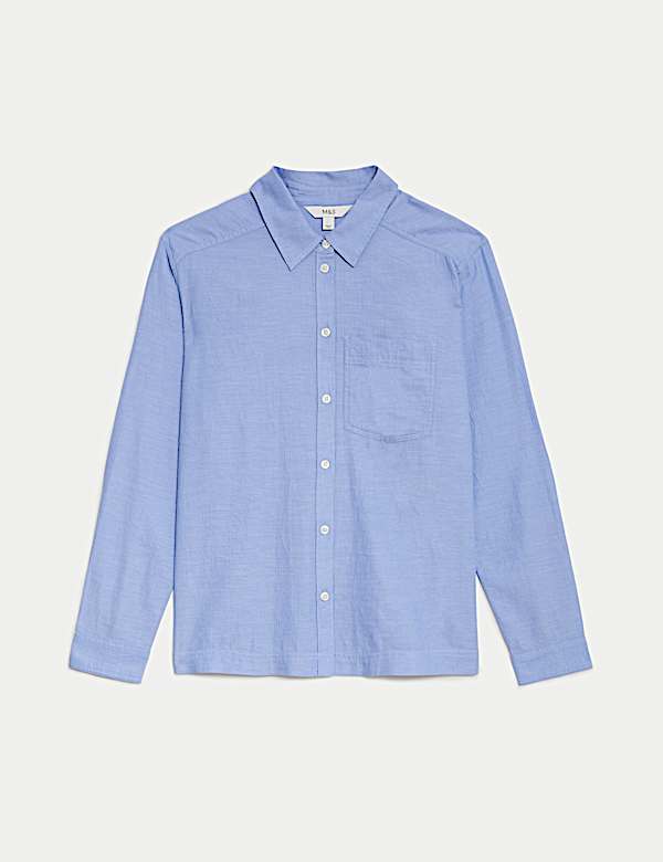 Pure Cotton Collared Shirt - JE