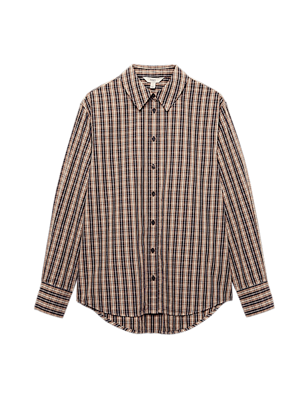 Pure Cotton Checked Shirt