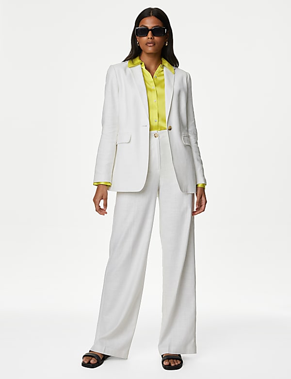 Satin Collared Longline Oversized Shirt