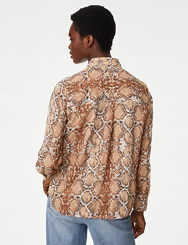 Printed Collared Shirt