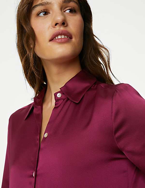 Satin Collared Shirt