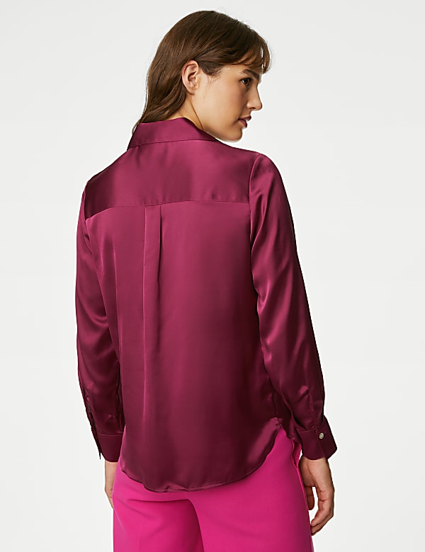 Satin Collared Shirt