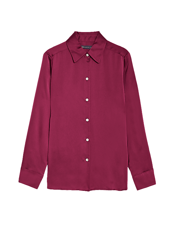 Satin Collared Shirt