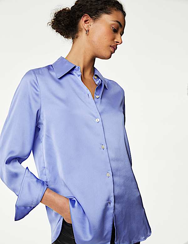 Satin Collared Shirt