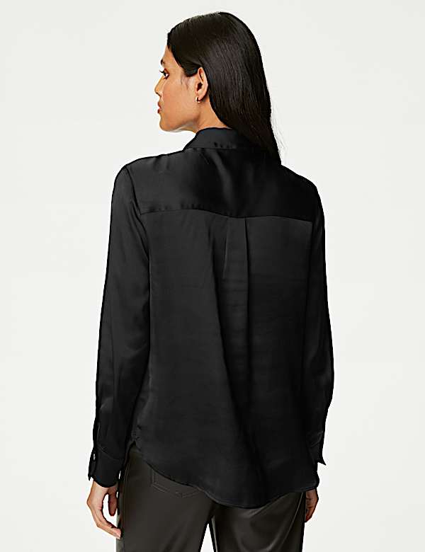 Satin Collared Shirt