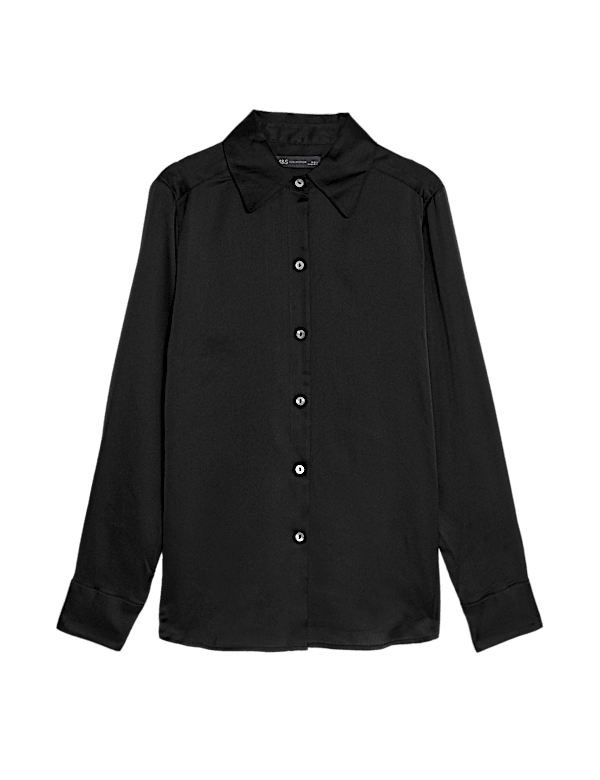 Satin Collared Shirt