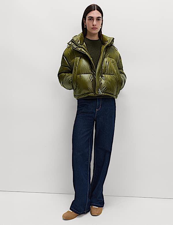 Feather & Down Stormwear&trade; Quilted Short Puffer Jacket - VN