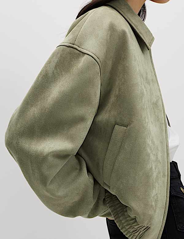 Suedette Harrington Jacket - SE