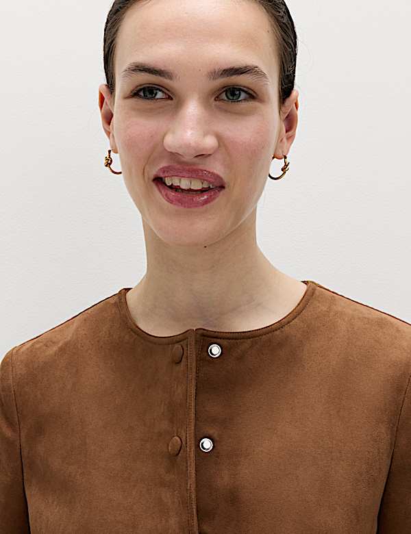 Kraagloos jack van su&egrave;dine - NL