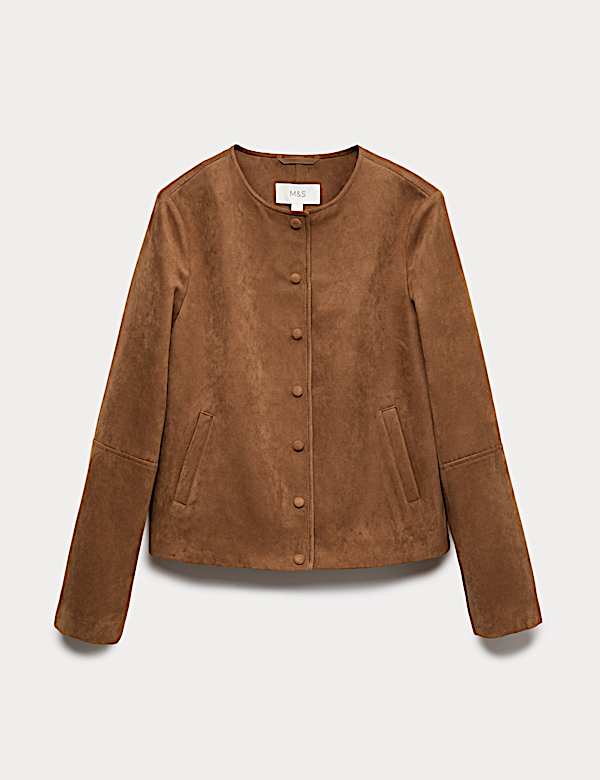 Kraagloos jack van su&egrave;dine - NL