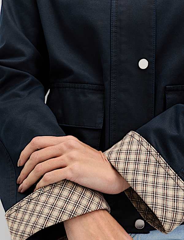 ז'קט מבד עשיר בכותנה בגימור אטום - IL