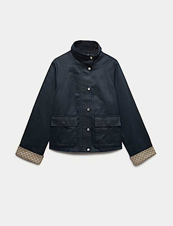 ז'קט מבד עשיר בכותנה בגימור אטום - IL