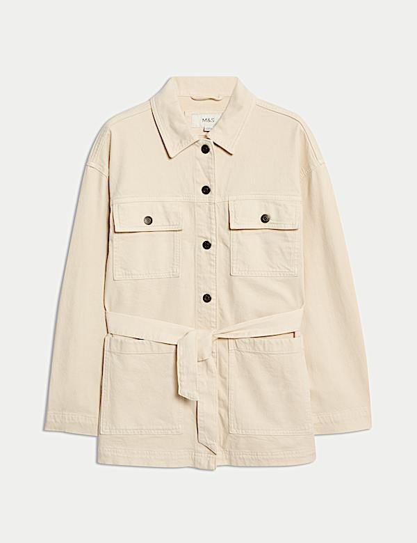 Denim Belted Jacket - JO