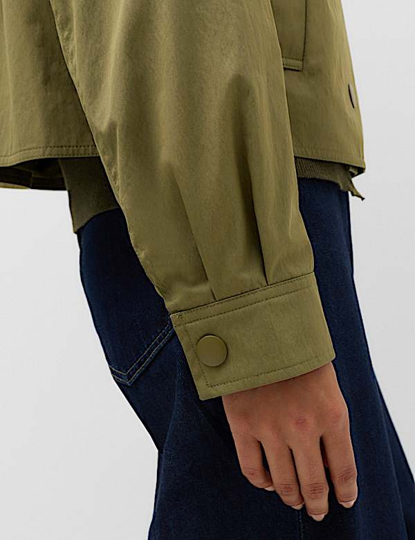 Cotton Rich Double Breasted Utility Jacket - ID