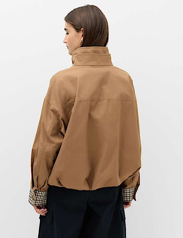 Check Contrast Bomber Jacket - UA