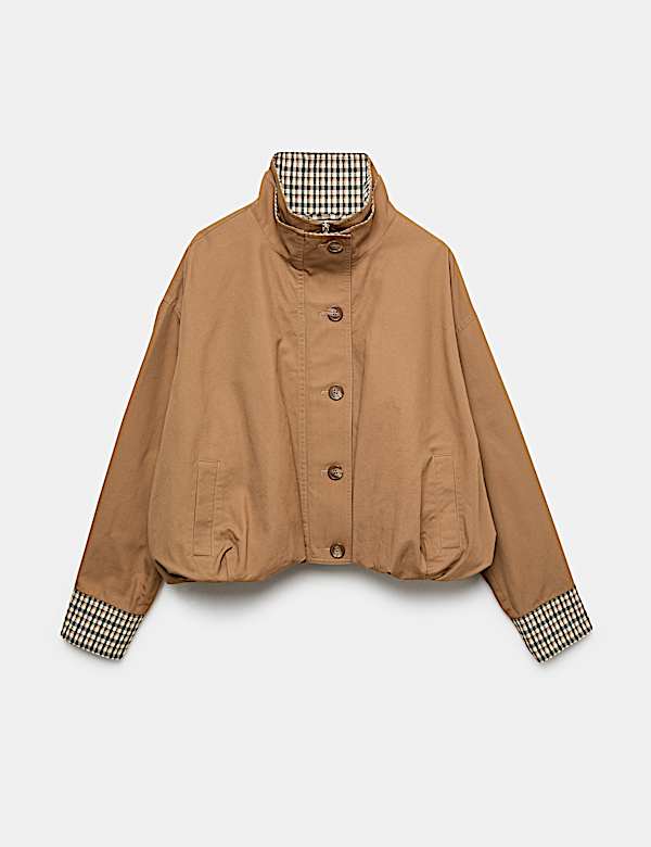 Check Contrast Bomber Jacket - UA