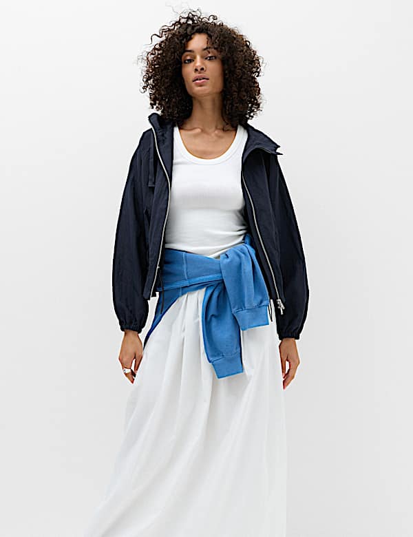 Peplum Parka Jacket - DK