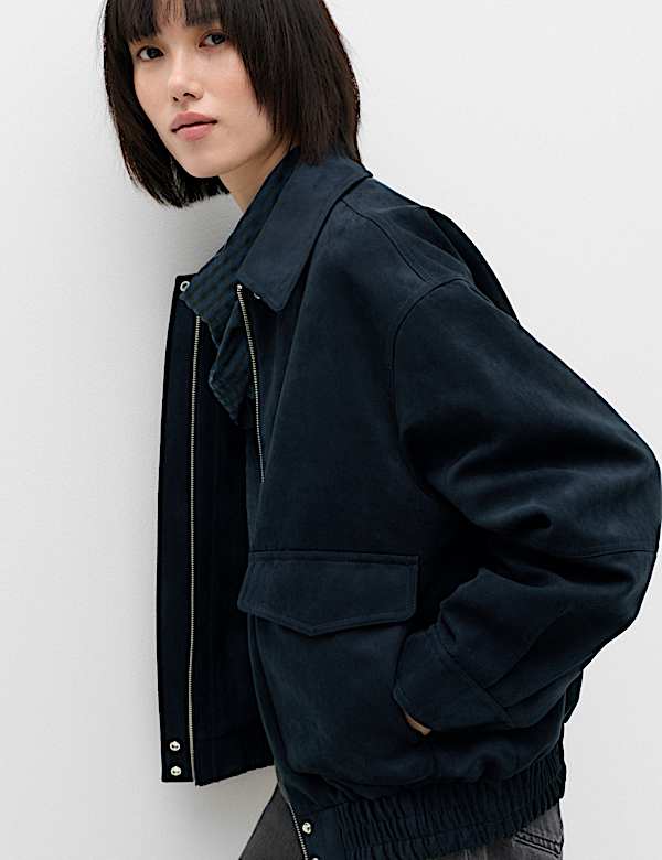Suedette Bomber Jacket - KG