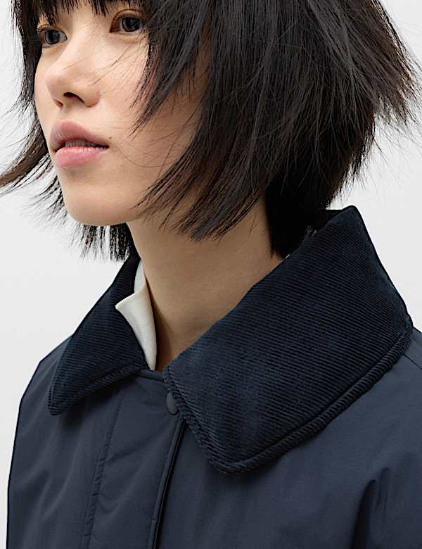 Thermowarmth&trade; Cord Collar Short Padded Jacket - ES
