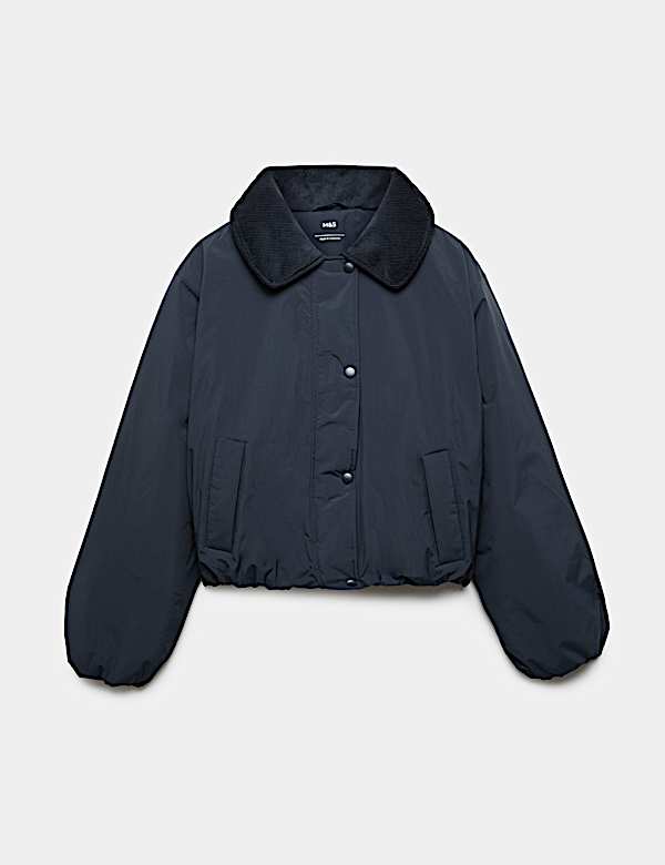 Thermowarmth&trade; Cord Collar Short Padded Jacket - ES
