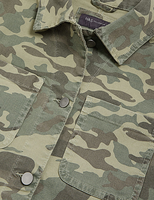 Cotton Rich Camo Utility Jacket