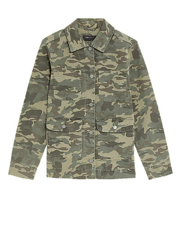 Cotton Rich Camo Utility Jacket