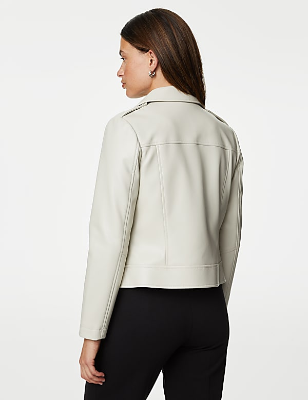 Faux Leather Biker Jacket