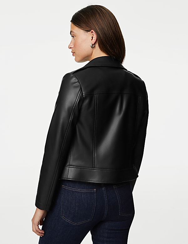 Faux Leather Biker Jacket