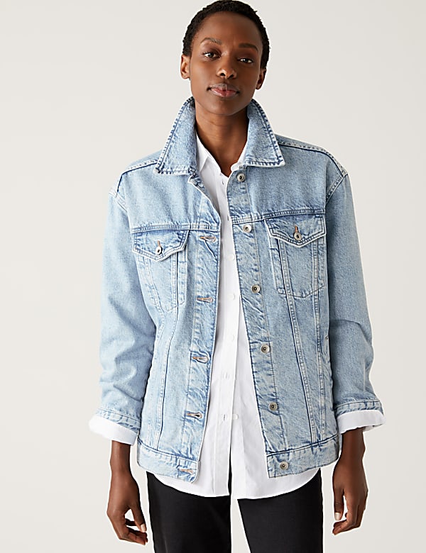 Pure Cotton Girlfriend Denim Jacket