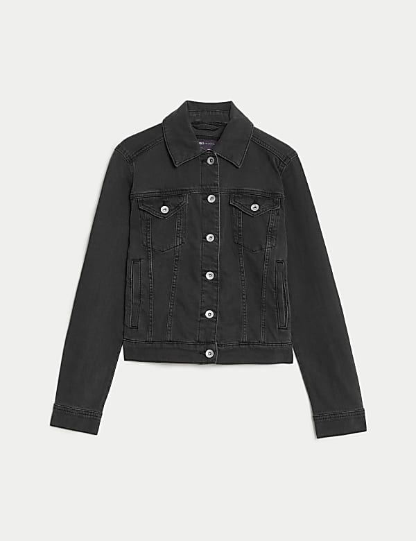 Cotton Rich Denim Jacket With Stretch - ID