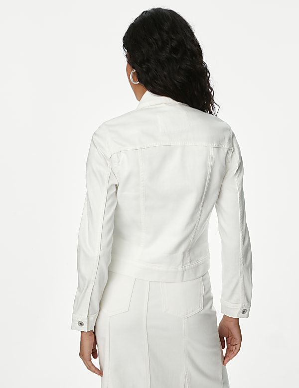 Cotton Rich Denim Jacket with Stretch