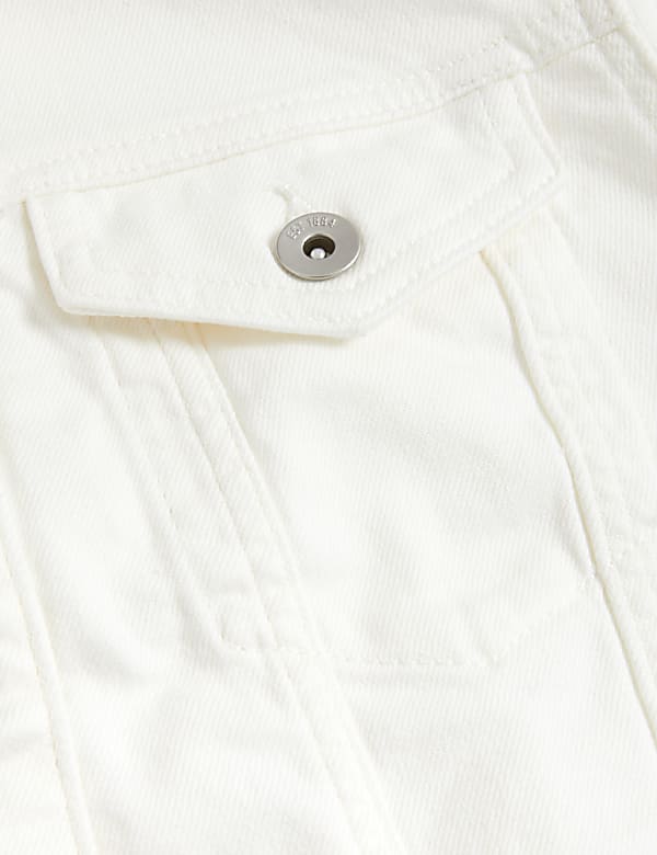 Cotton Rich Denim Jacket with Stretch