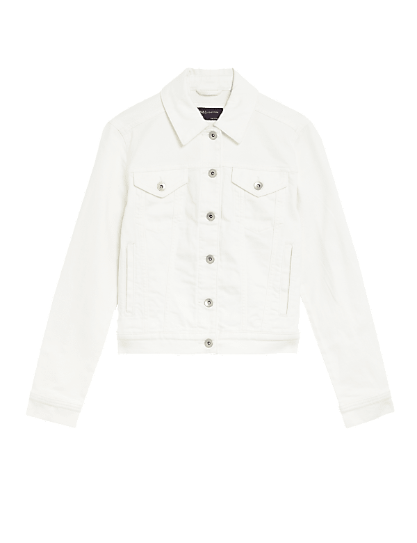 Buy Cotton Rich Denim Jacket with Stretch at Marks Spencer
