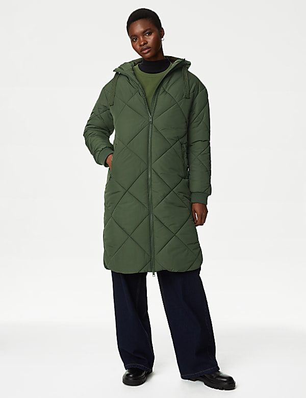 Thermowarmth Puffer Coat HUNTER GREEN Coats M S ID